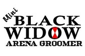Mini Black Widow Arena Groomers Logo
